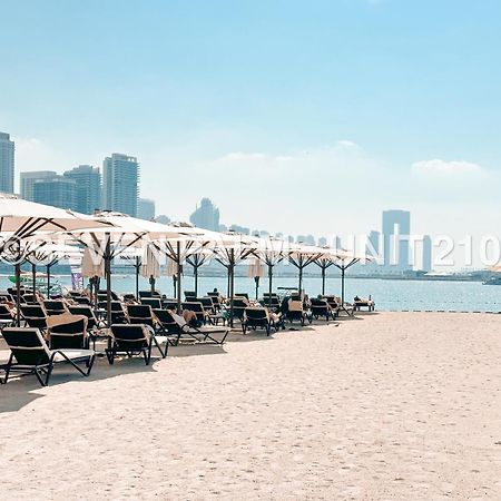 Luxus-Studio Mit Private Beach In Top-Lage, Meerblick & Infinity Pool! Dubai Bagian luar foto