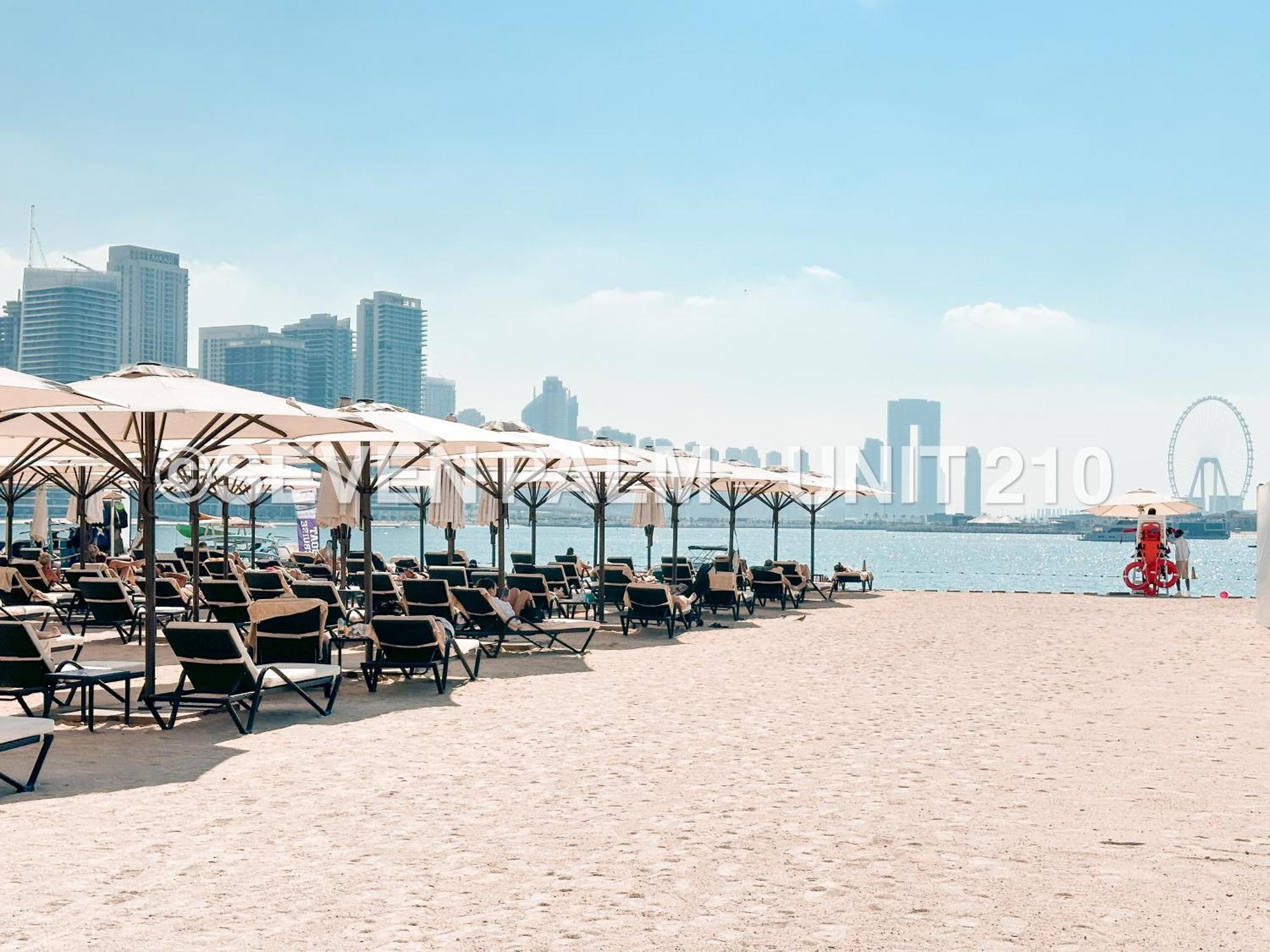 Luxus-Studio Mit Private Beach In Top-Lage, Meerblick & Infinity Pool! Dubai Bagian luar foto