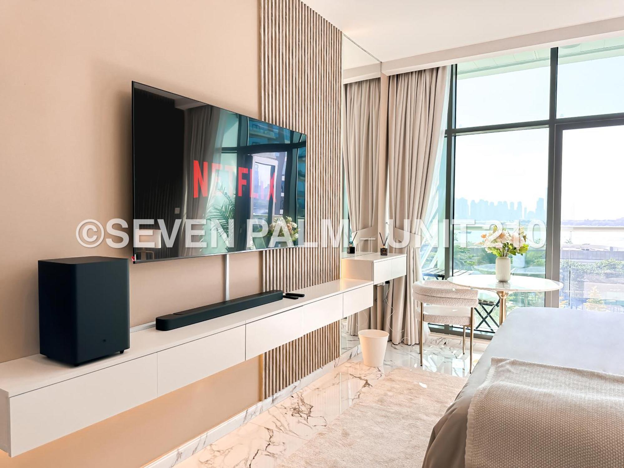 Luxus-Studio Mit Private Beach In Top-Lage, Meerblick & Infinity Pool! Dubai Bagian luar foto