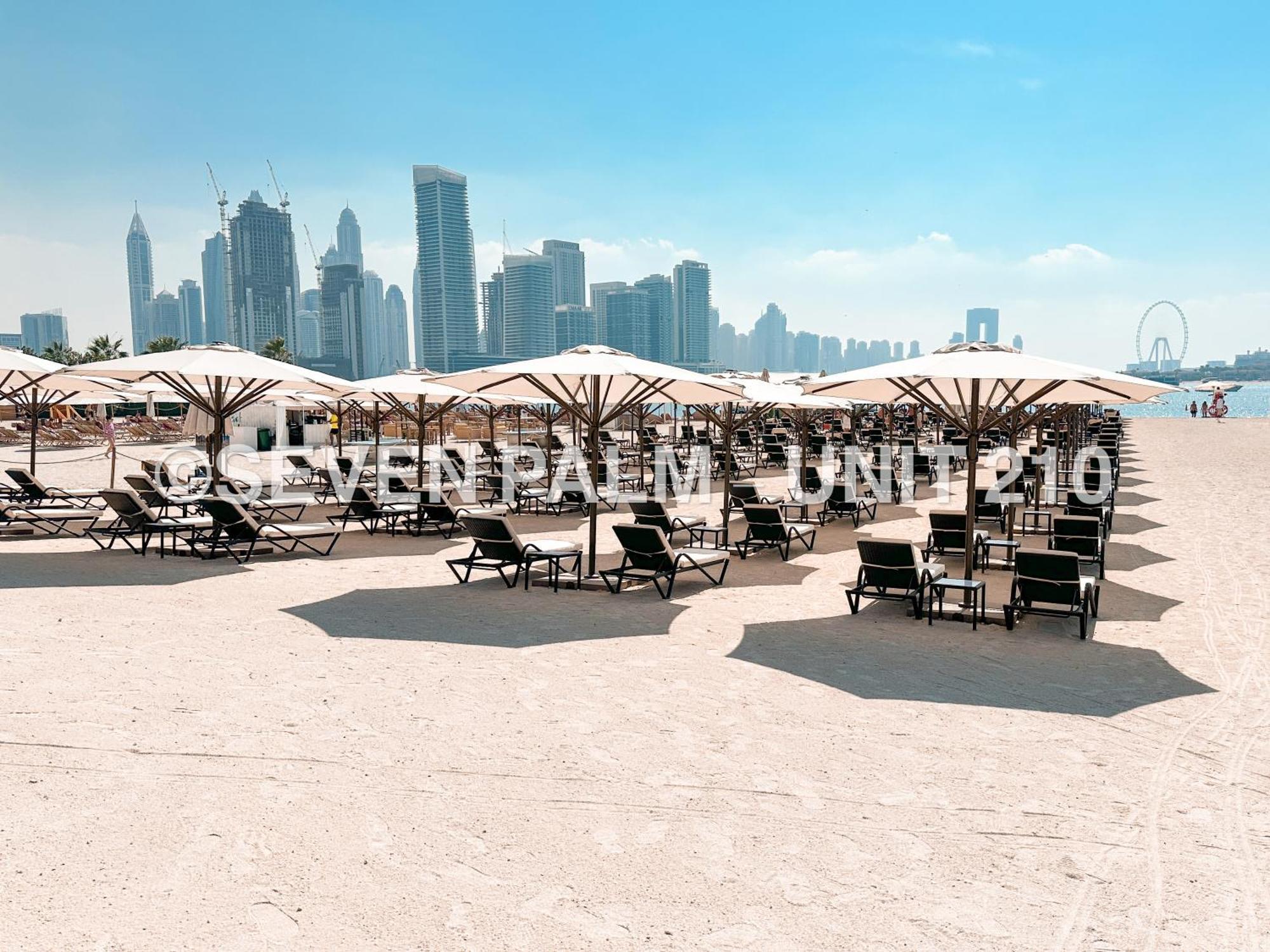 Luxus-Studio Mit Private Beach In Top-Lage, Meerblick & Infinity Pool! Dubai Bagian luar foto