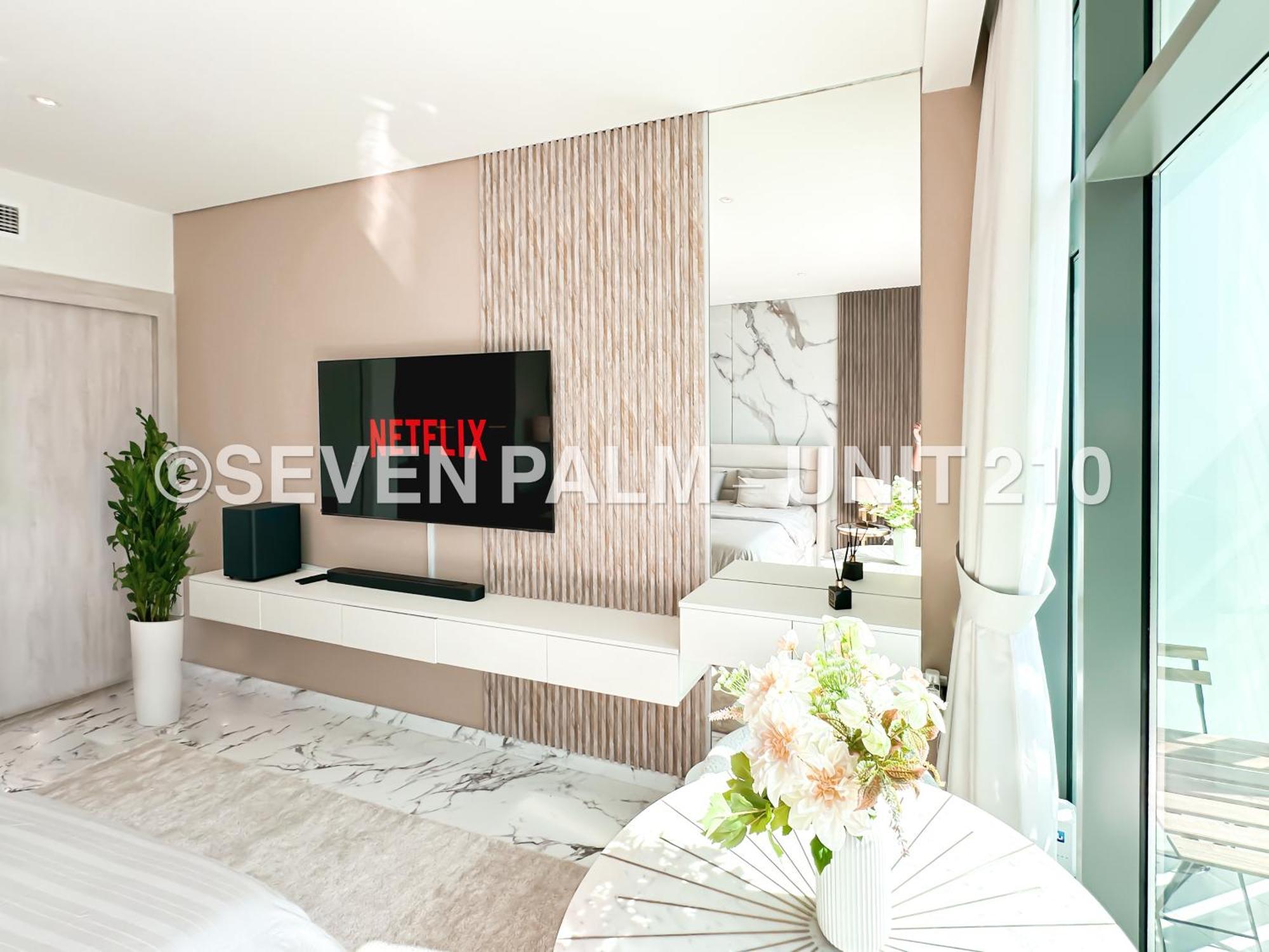 Luxus-Studio Mit Private Beach In Top-Lage, Meerblick & Infinity Pool! Dubai Bagian luar foto