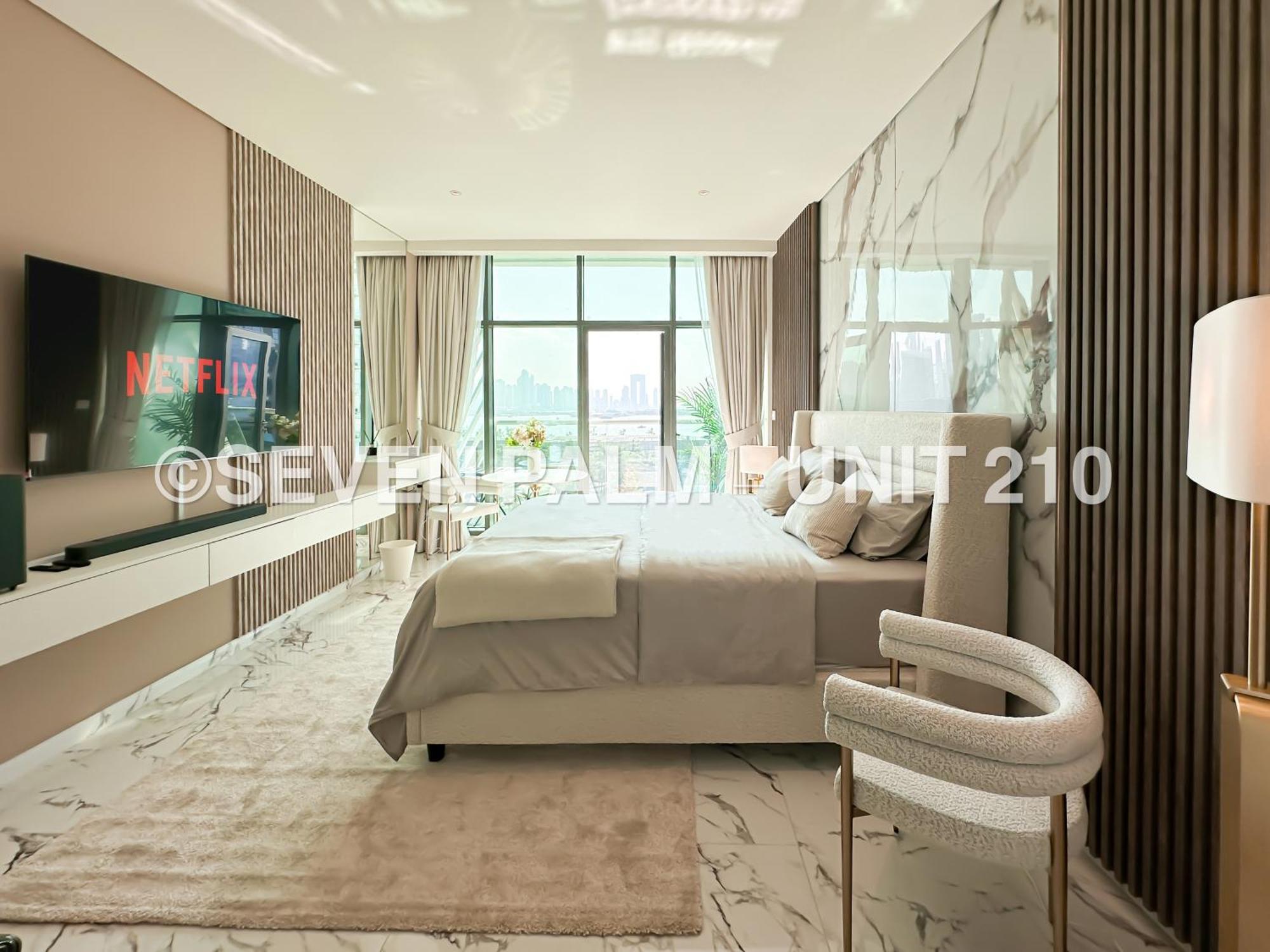 Luxus-Studio Mit Private Beach In Top-Lage, Meerblick & Infinity Pool! Dubai Bagian luar foto
