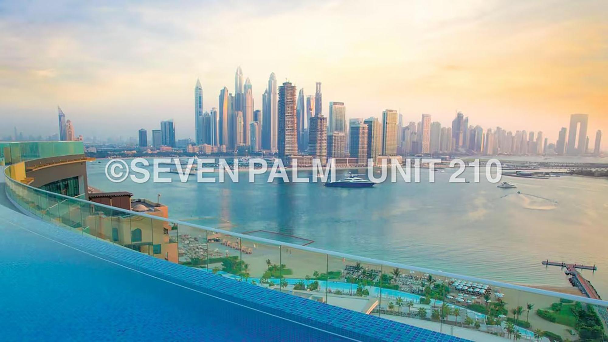 Luxus-Studio Mit Private Beach In Top-Lage, Meerblick & Infinity Pool! Dubai Bagian luar foto